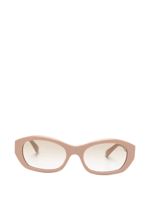 Balenciaga Eyewear logo oval-frame sunglasses