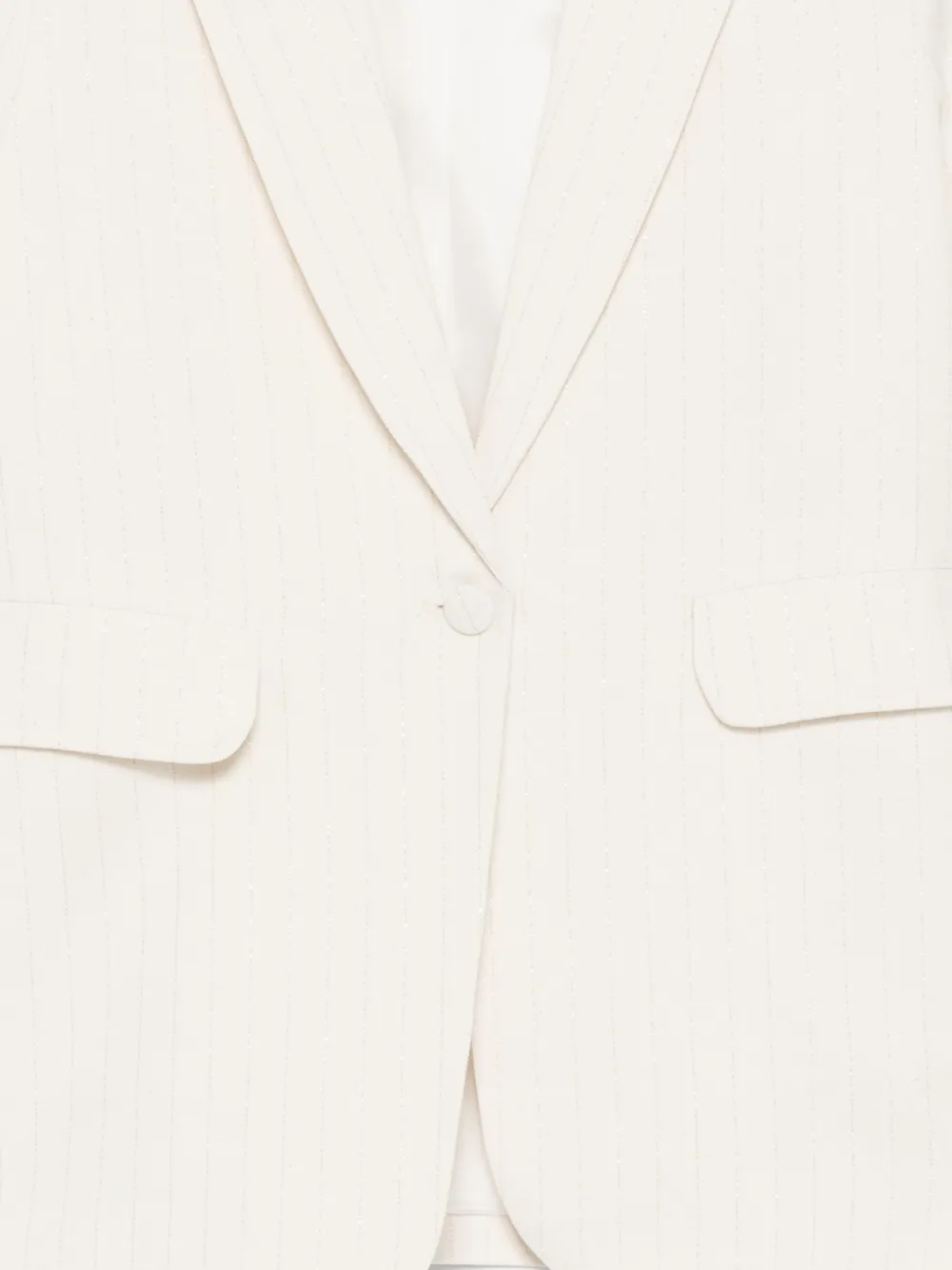  Miss Grant Kids Pinstripe-pattern Blazer - Neutrals 