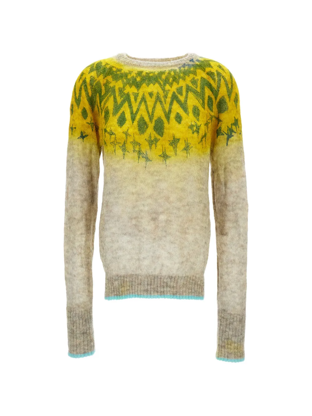 Rohka patterned crew-neck sweater - Giallo