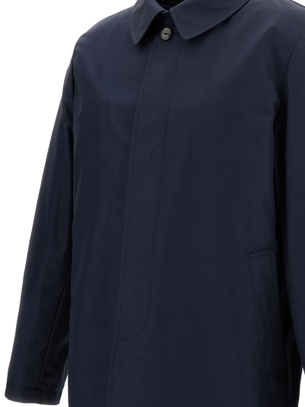  L'impermeabile Button-fastening Raincoat - Blue 