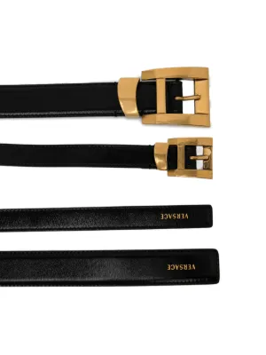 VERSACE ヴェルサーチ メデューサ レザー ベルト チェーン　レディース ラ メドゥーサ チェーン ベルト 5 cm ゴールド | VERSACE JP