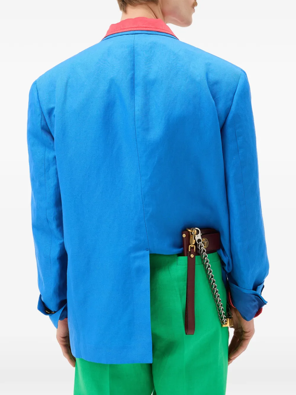 Versace Blazer met klepzakken Blauw