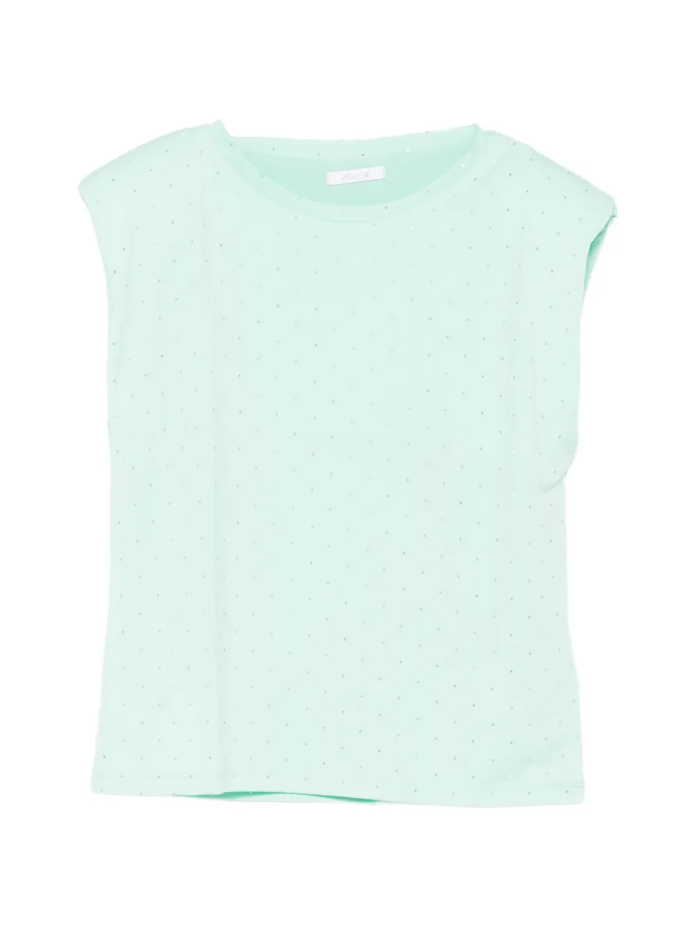 Miss Grant Kids crystal-embellished T-shirt - Verde