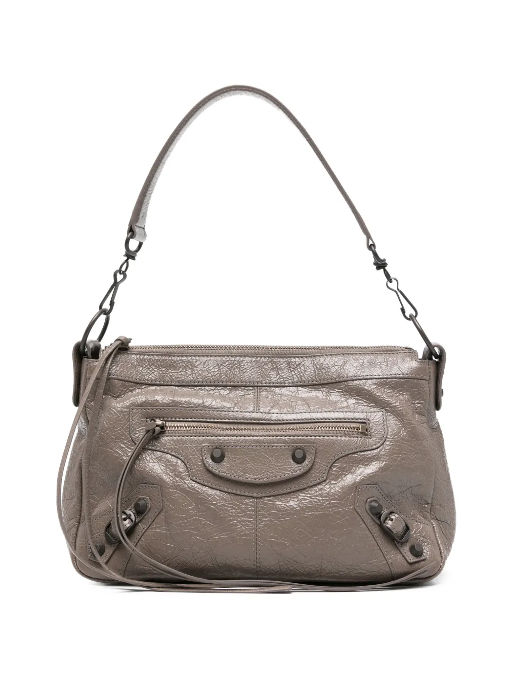 Balenciaga medium Le City Moto shoulder bag - Braun