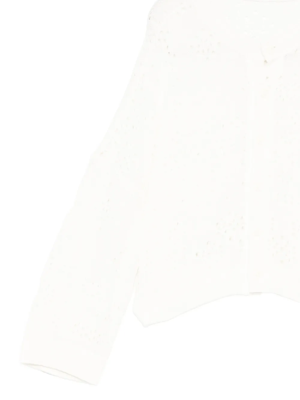  Y's Pointelle Cardigan - White 