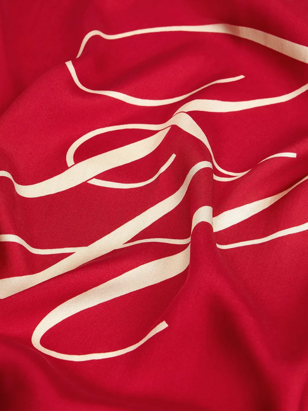  Tommy Hilfiger Printed Scarf - Red 