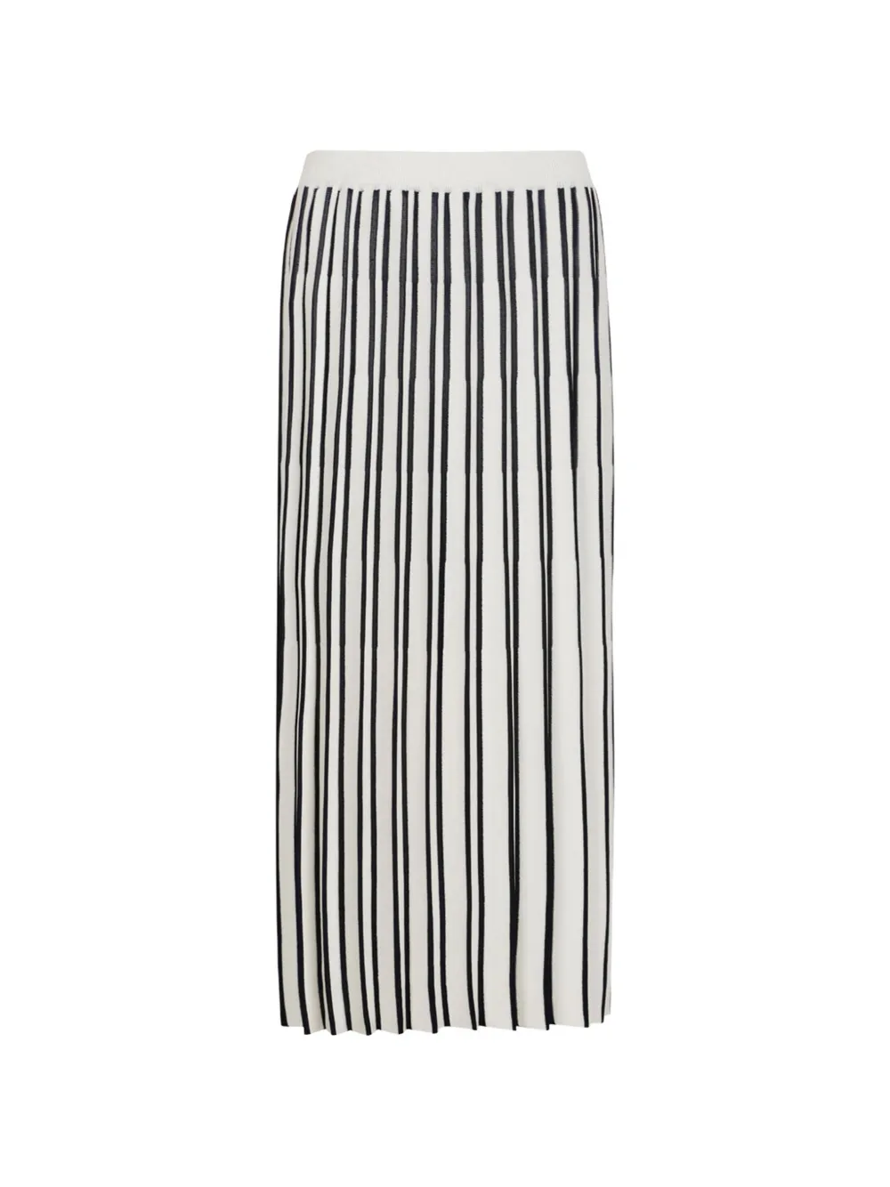 Gran Sasso striped midi skirt - Bianco