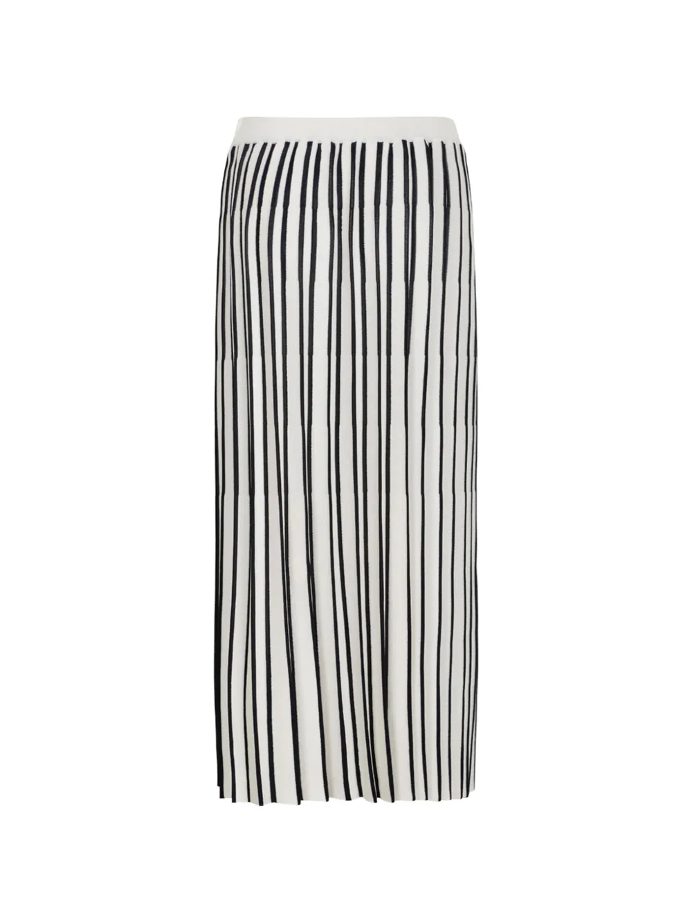  Gran Sasso Striped Midi Skirt - White 