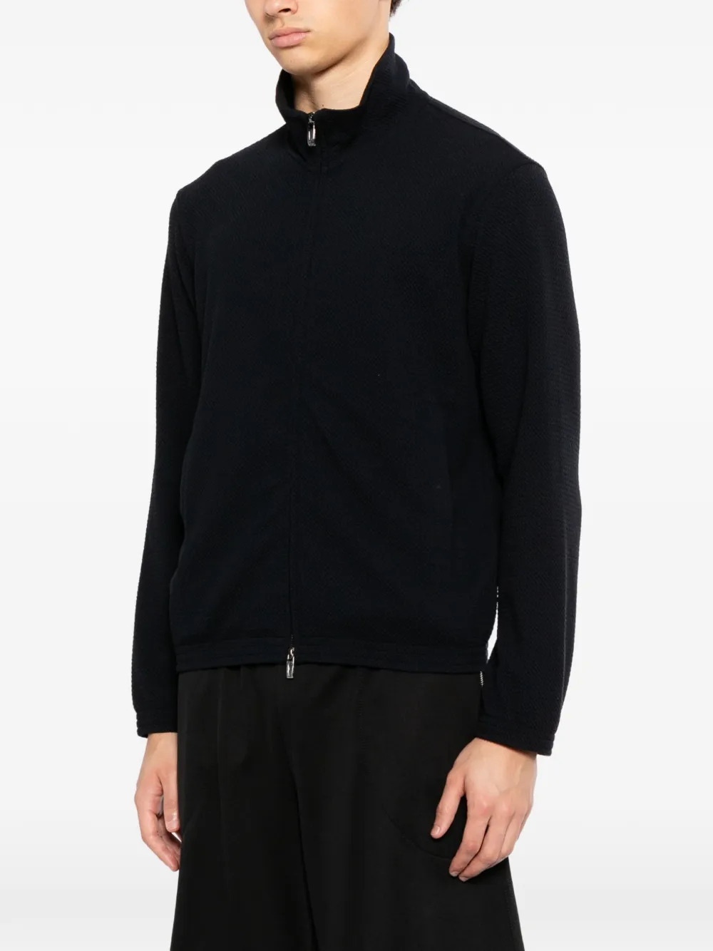 Emporio Armani Jack met geometrisch reliëf Blauw