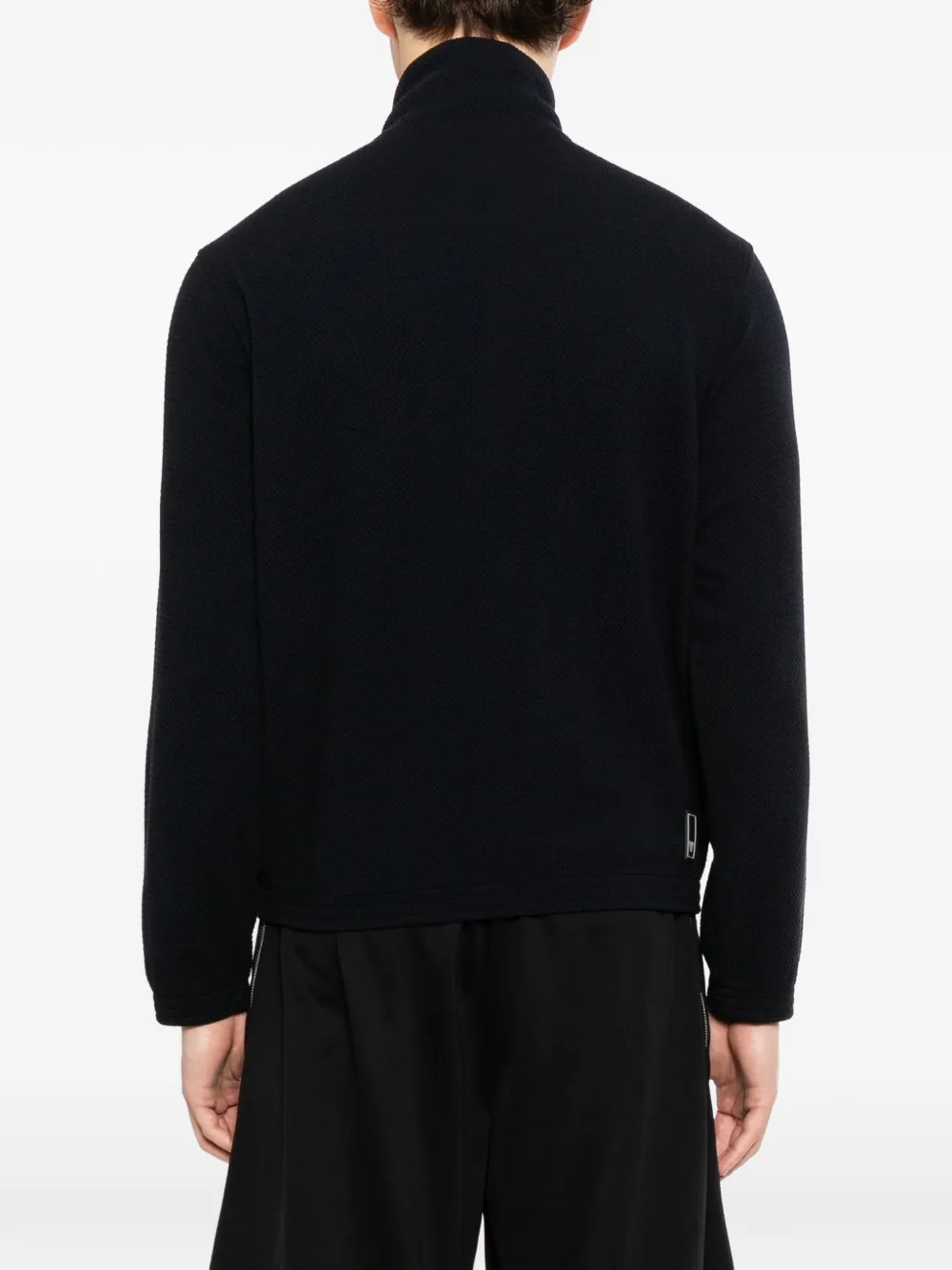 Emporio Armani Jack met geometrisch reliëf Blauw