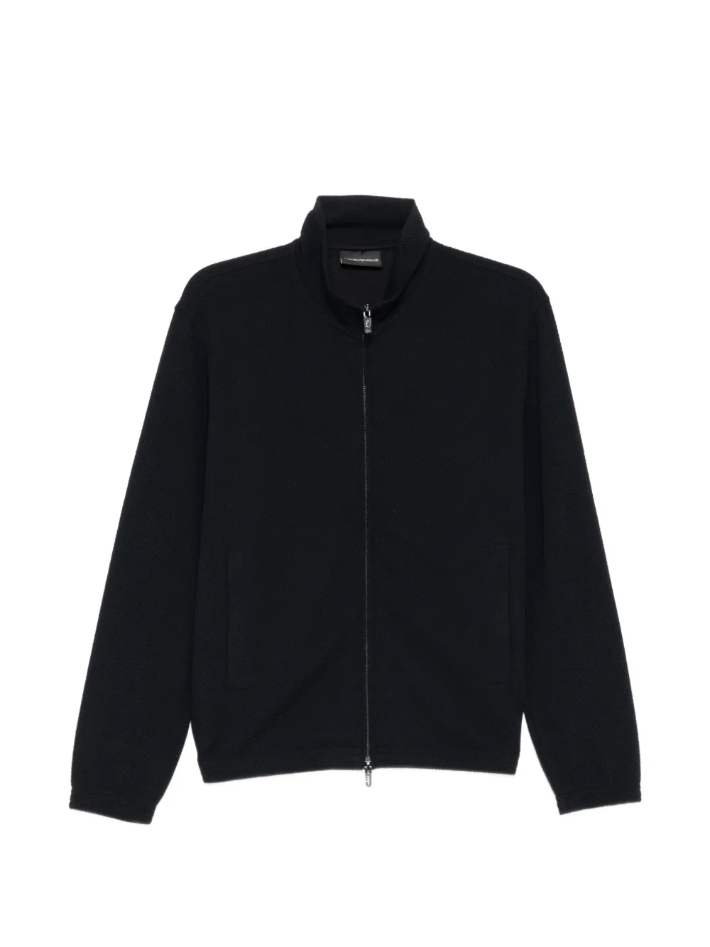 Emporio Armani geometric-embossed jacket - Blau