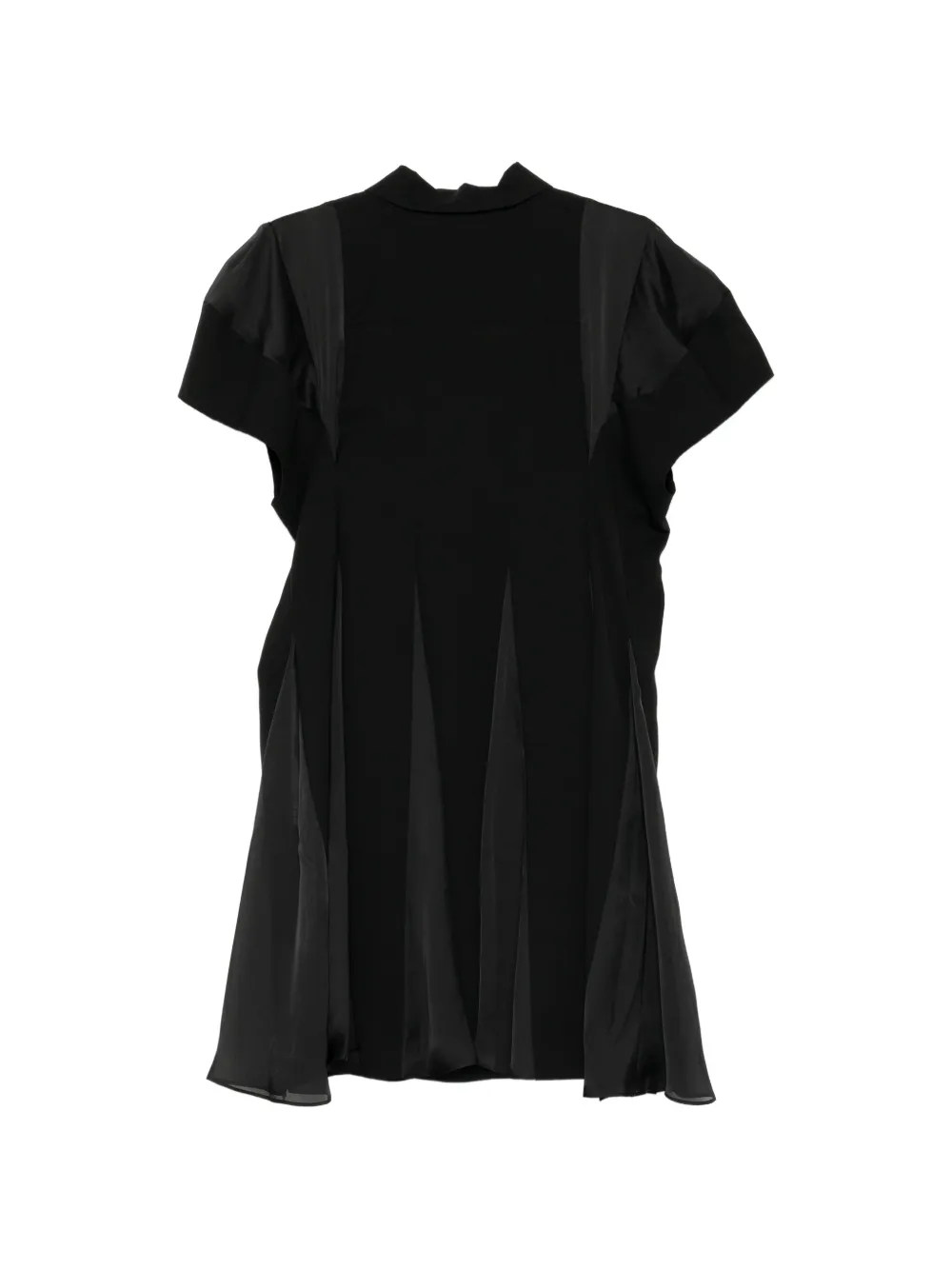 Sacai Wool Mini Dress | Black | FARFETCH