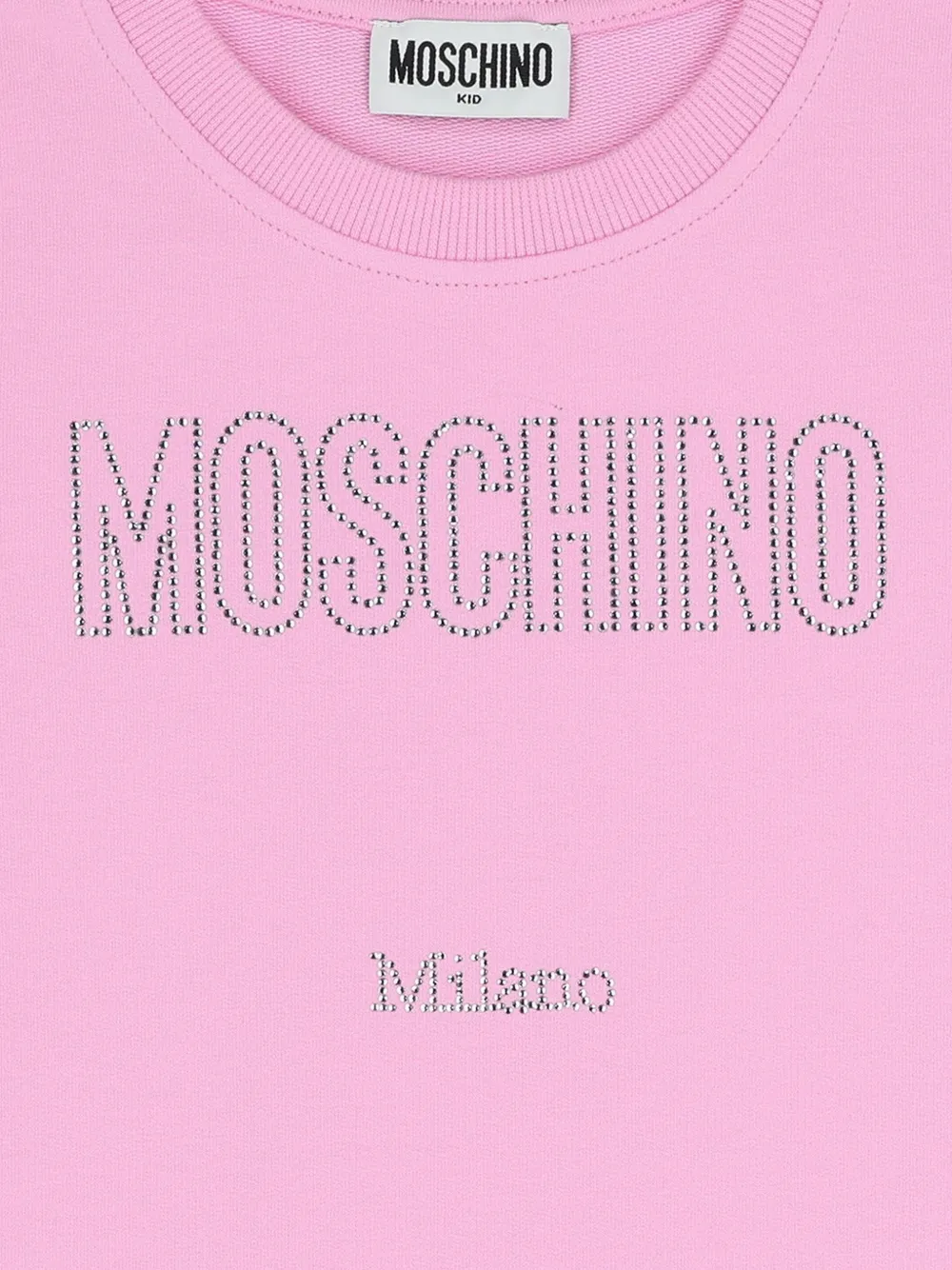 Moschino Kids Verfraaide jurk Roze
