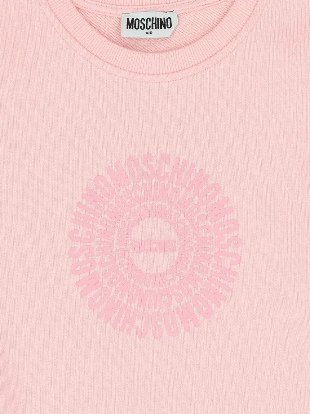 Moschino Kids T-shirtjurk met logo Roze