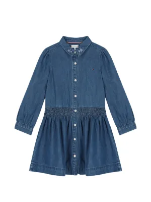 Tommy Hilfiger Junior button-fastening Denim Dress | Blue | FARFETCH