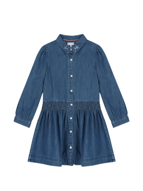 Tommy Hilfiger Junior kjole med blomsterbroderi