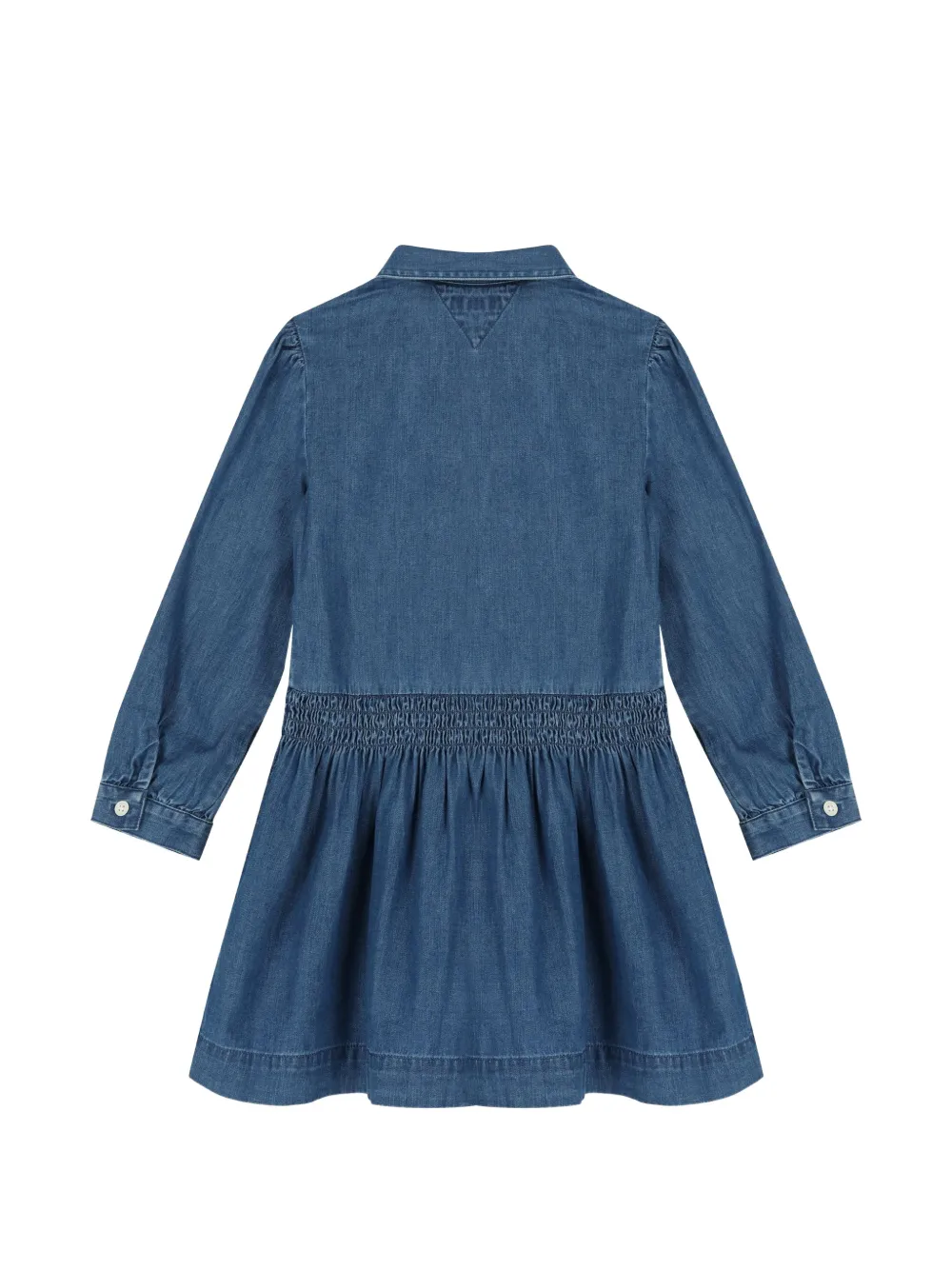 Tommy Hilfiger Junior Jurk met geborduurde bloemen Blauw