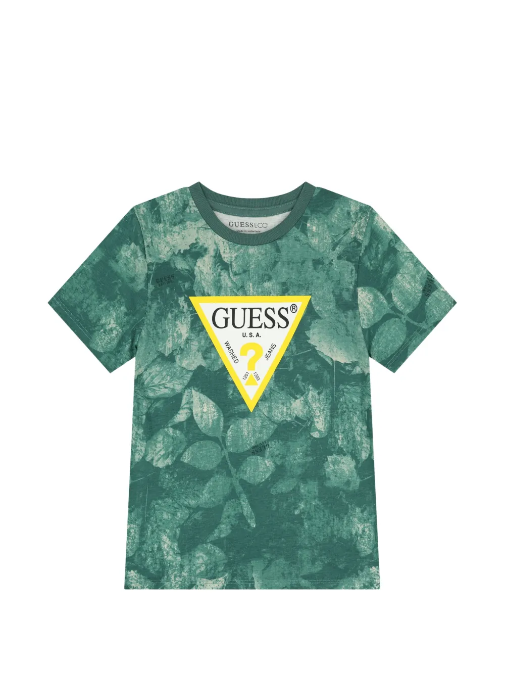 guess kids T-shirt con stampa - Verde