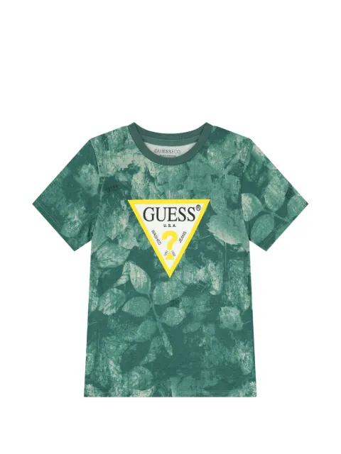 guess kids playera con hojas estampadas