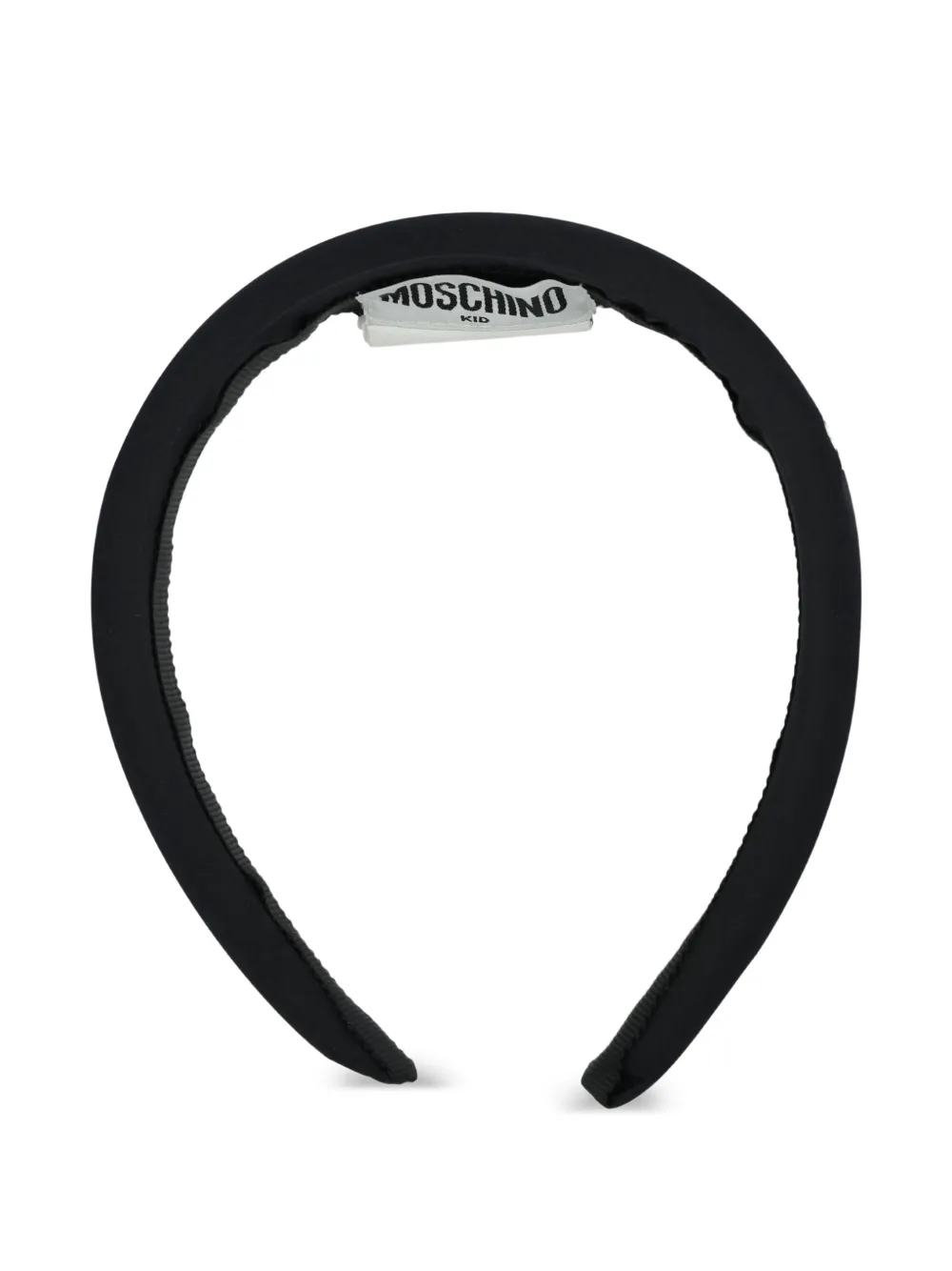 Moschino Kids lettering headband - Schwarz