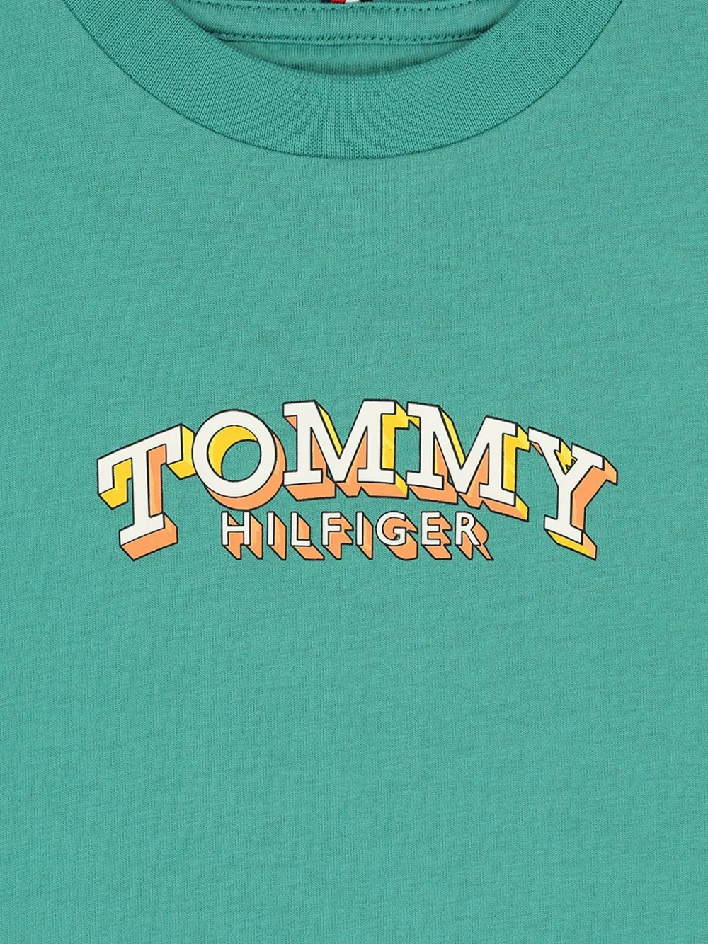 Tommy Hilfiger Junior T-shirt met logoprint Groen