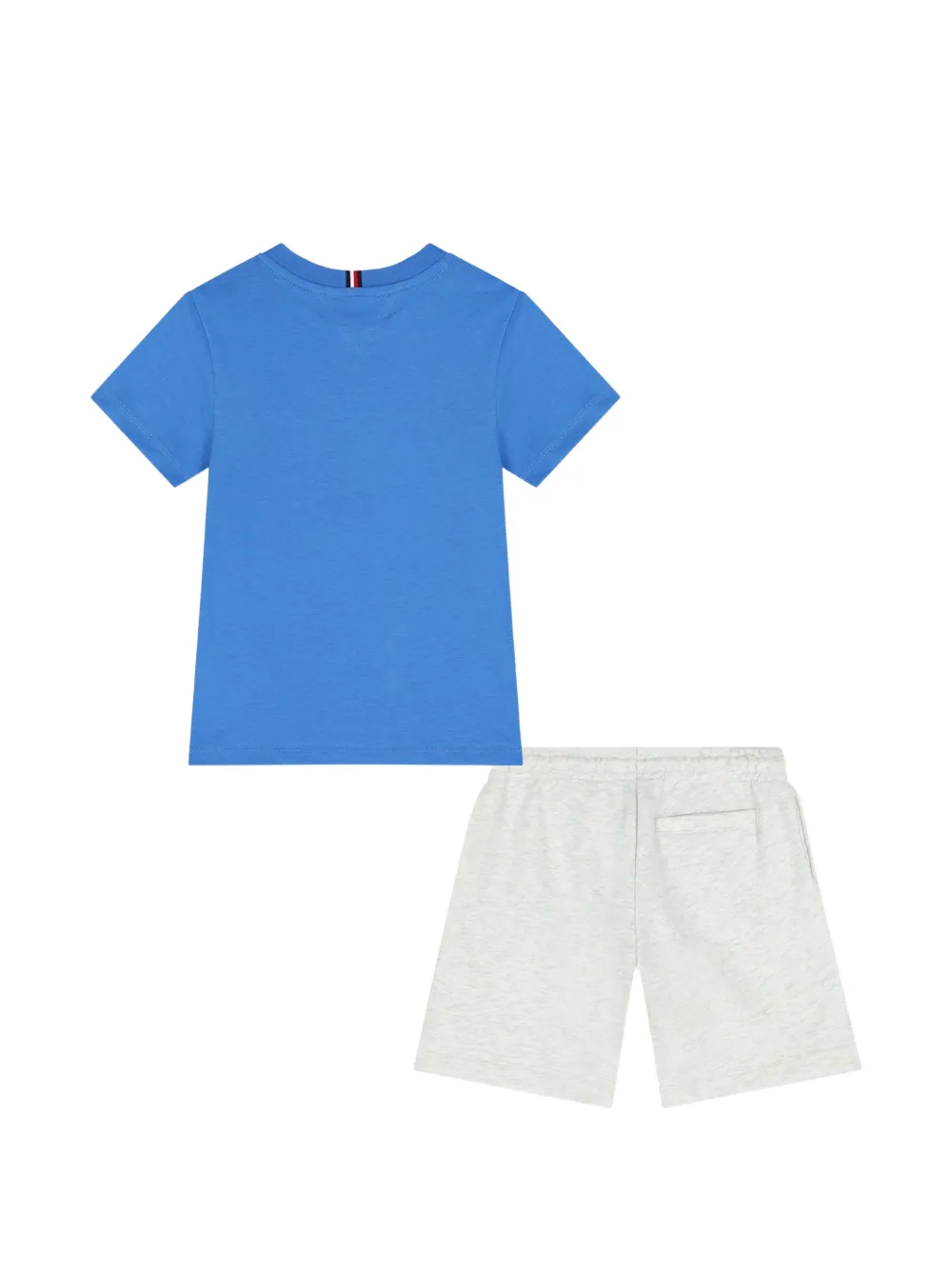 Tommy Hilfiger Junior Shorts set met logoprint Blauw