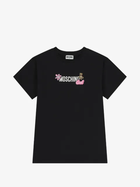 Moschino Kids vestido con logo estampado