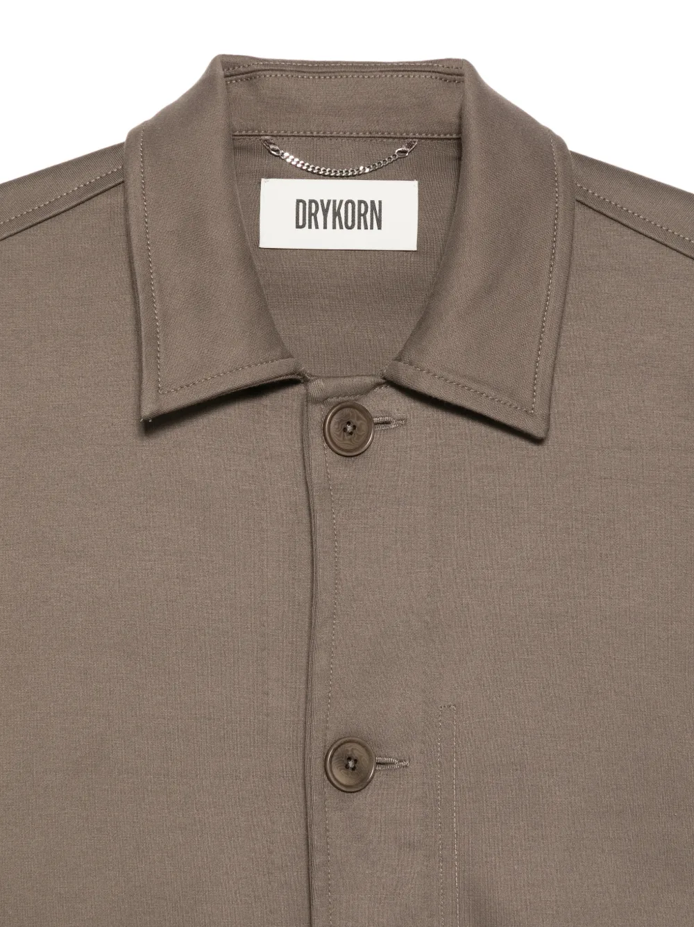 Drykorn Makona shirtjack met zak Bruin