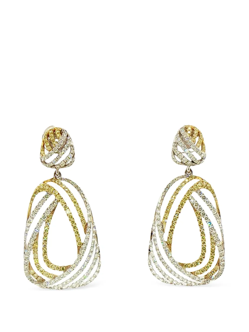 HYT Jewelry diamond dangle earrings - Giallo