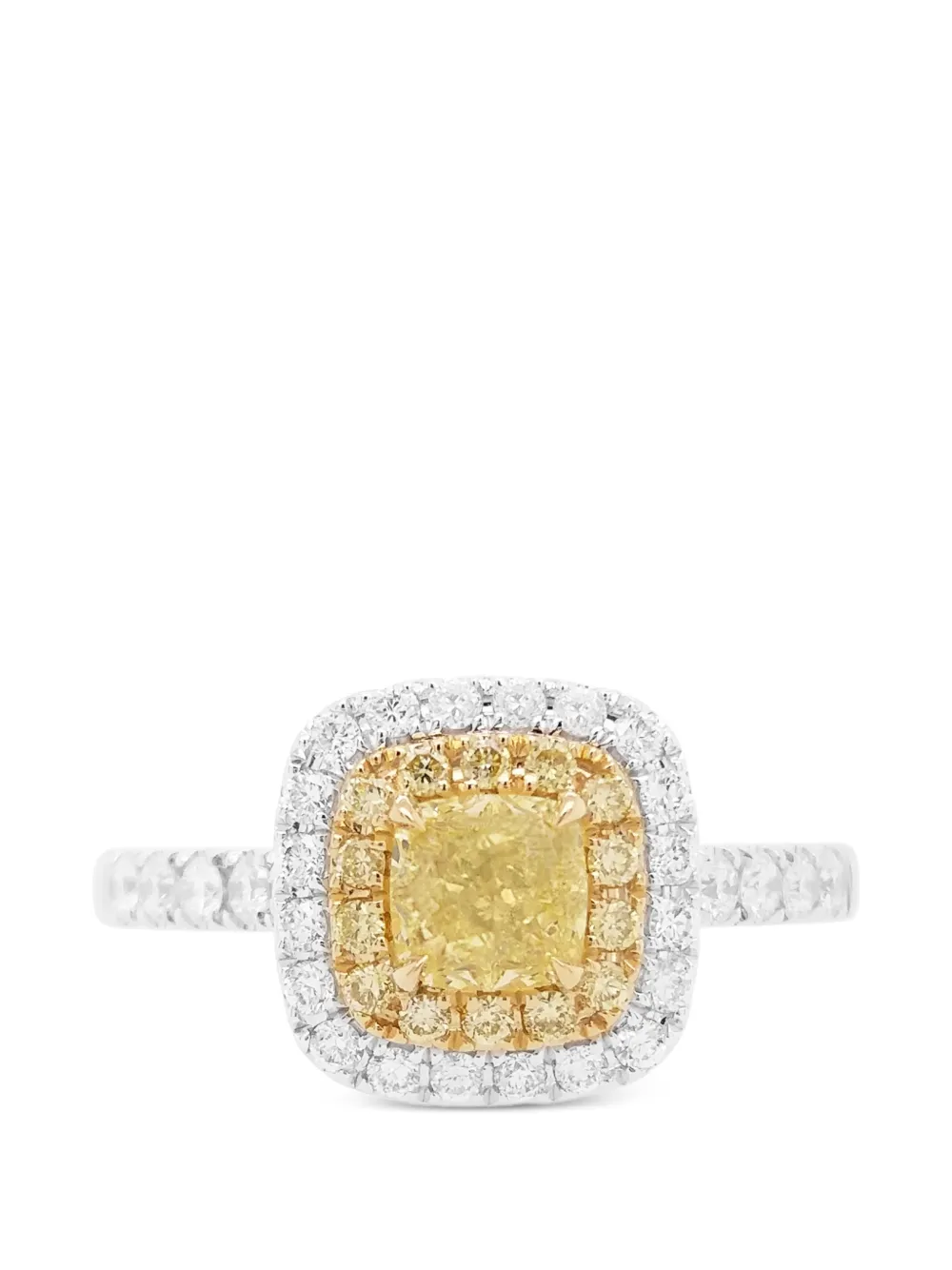 HYT Jewelry cushion diamond ring - Giallo