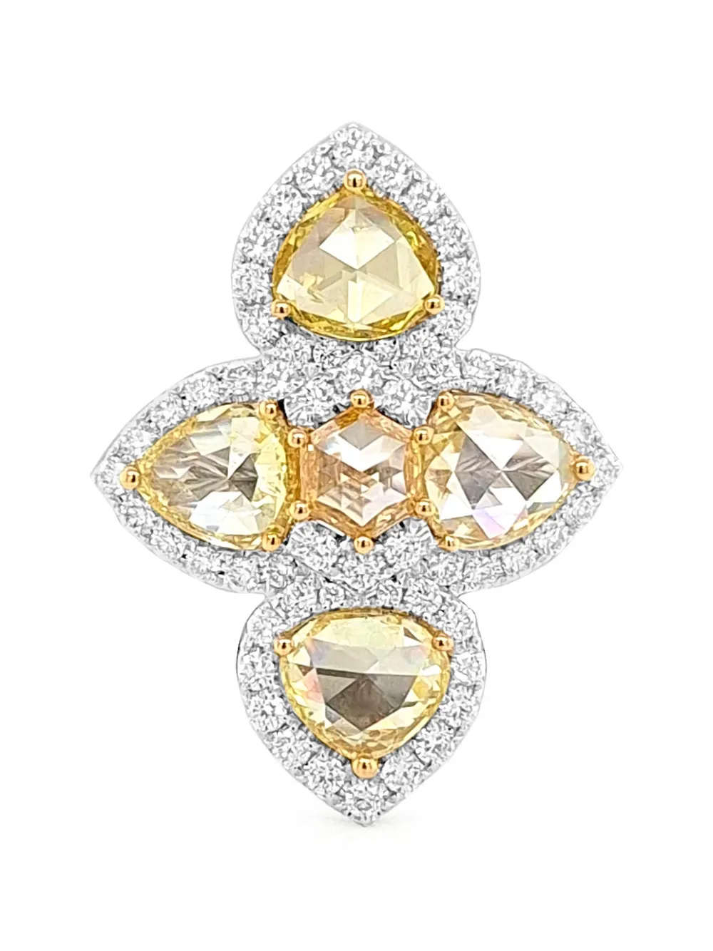 HYT Jewelry Anello da cocktail con diamanti - Argento