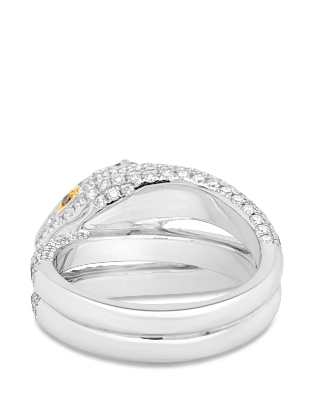 Serpentine Diamond Ring