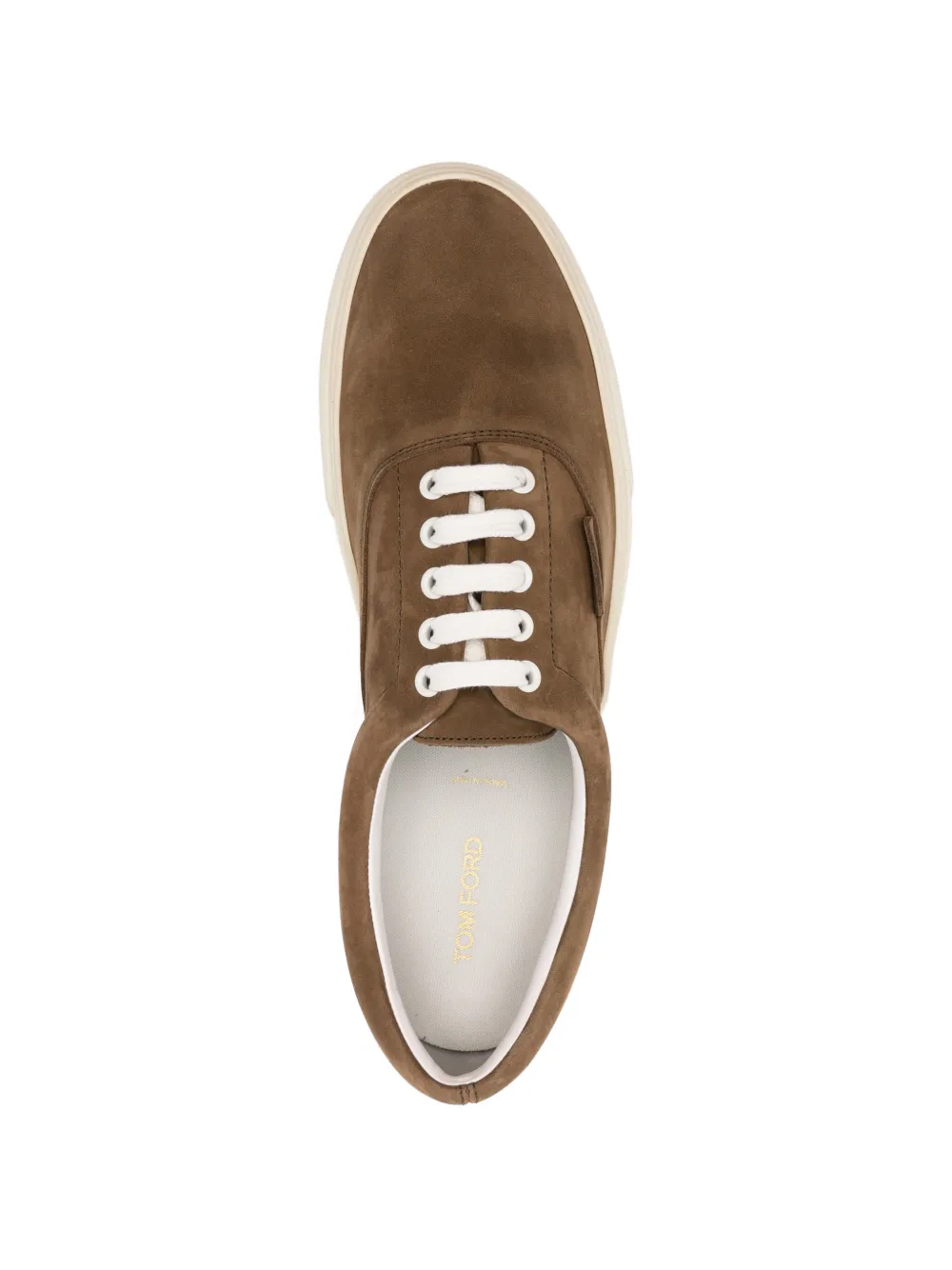 TOM FORD Sneakers met logo Bruin