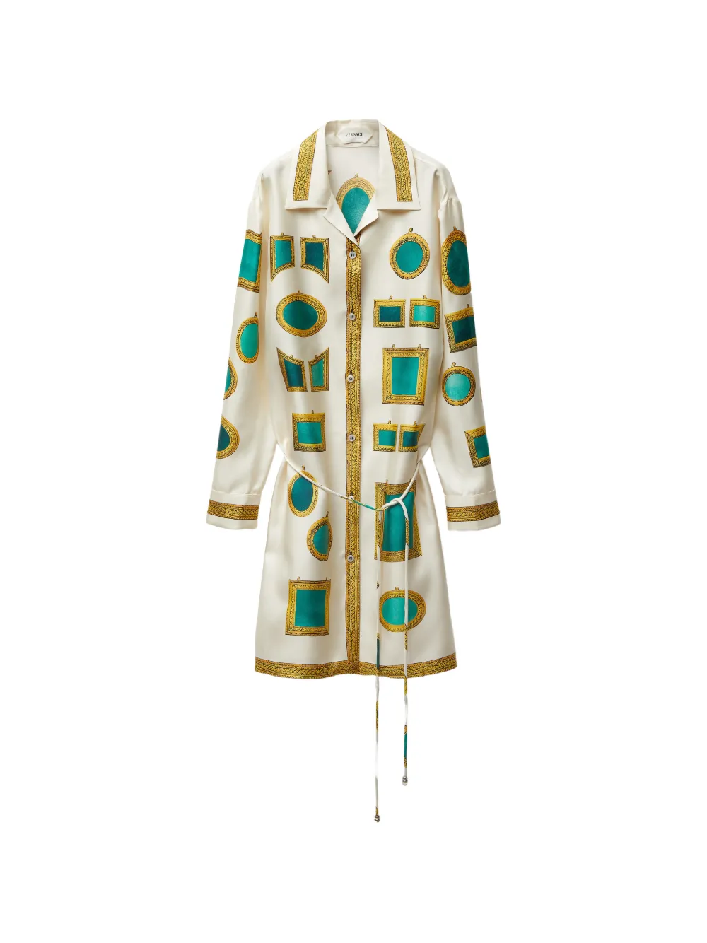 Versace Chemisier con stampa - Toni neutri