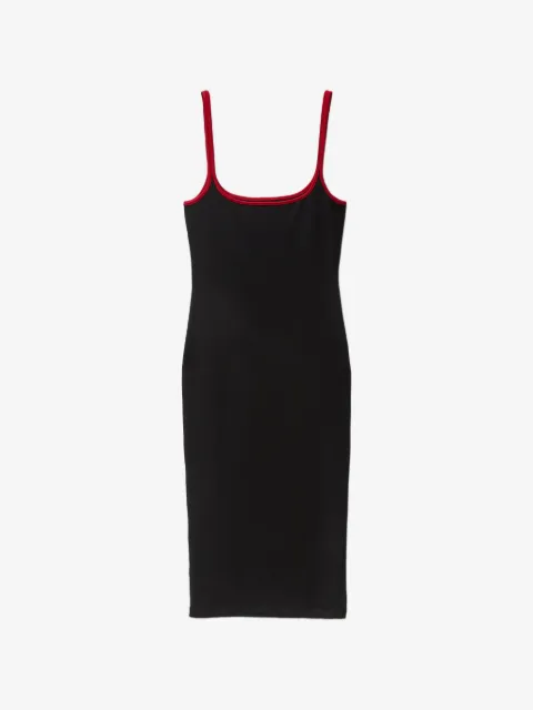 Versace logo-embroided midi dress