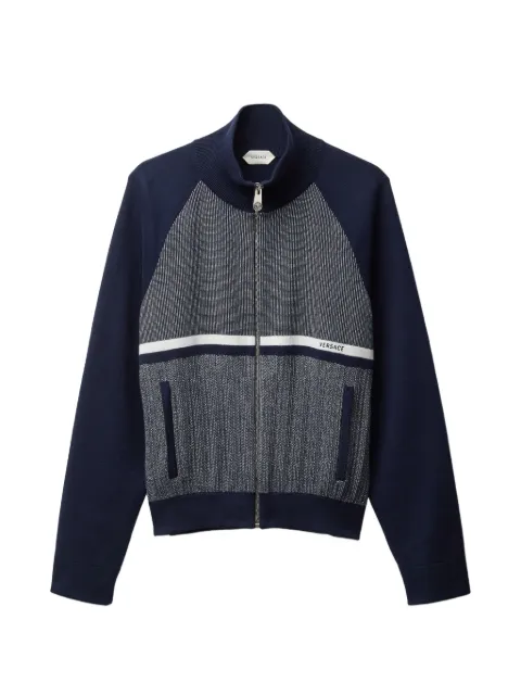 Versace zip knitted sweater