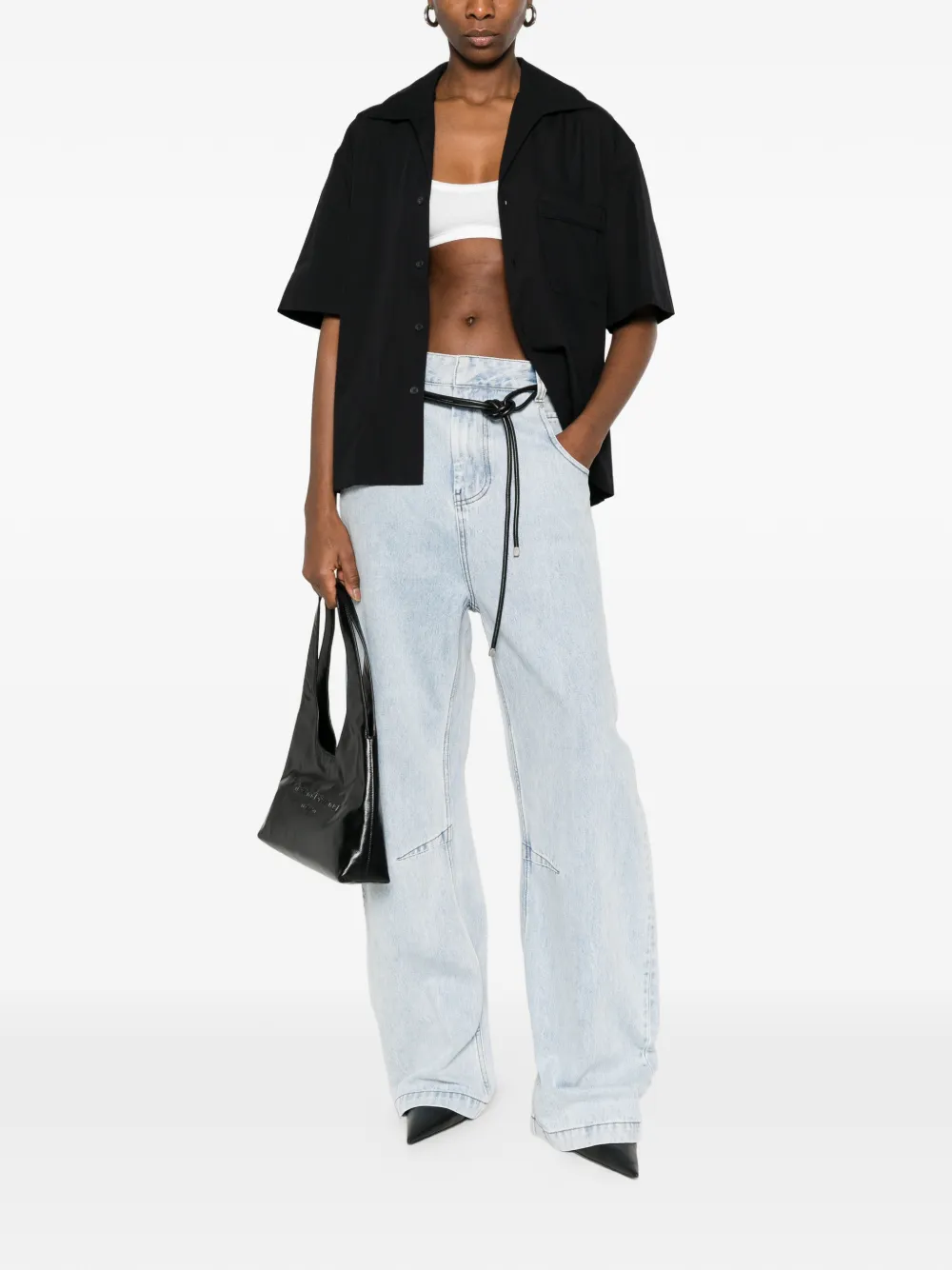  Entire Studios Gem Logo-patch Belt-loop Jeans - Blue 