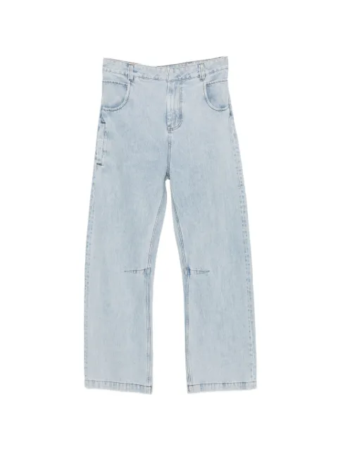 ENTIRE STUDIOS Gem logo-patch belt-loop jeans