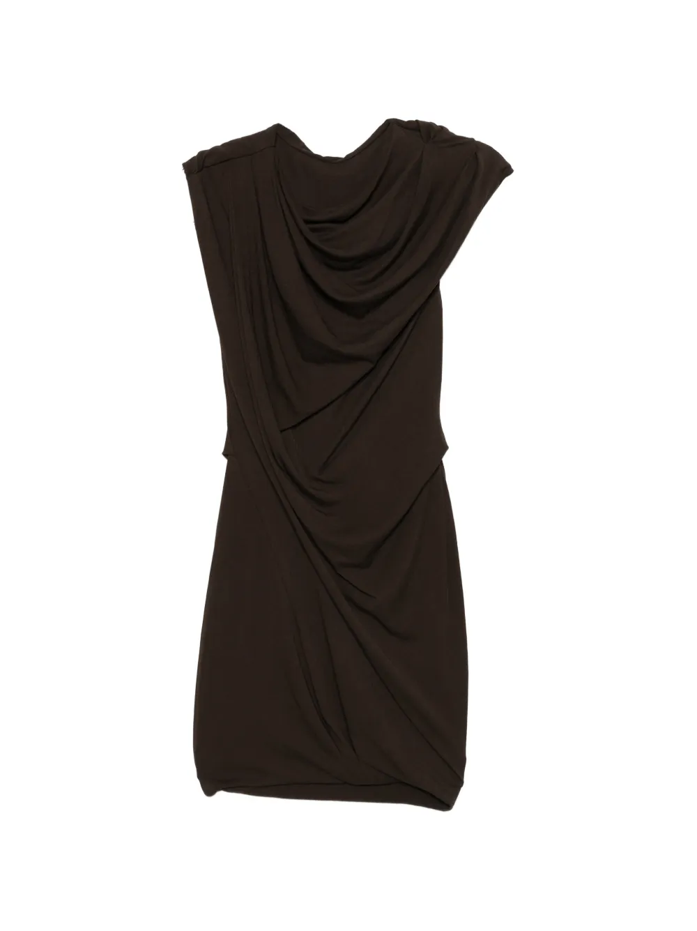 ENTIRE STUDIOS draped mini dress - Marrone