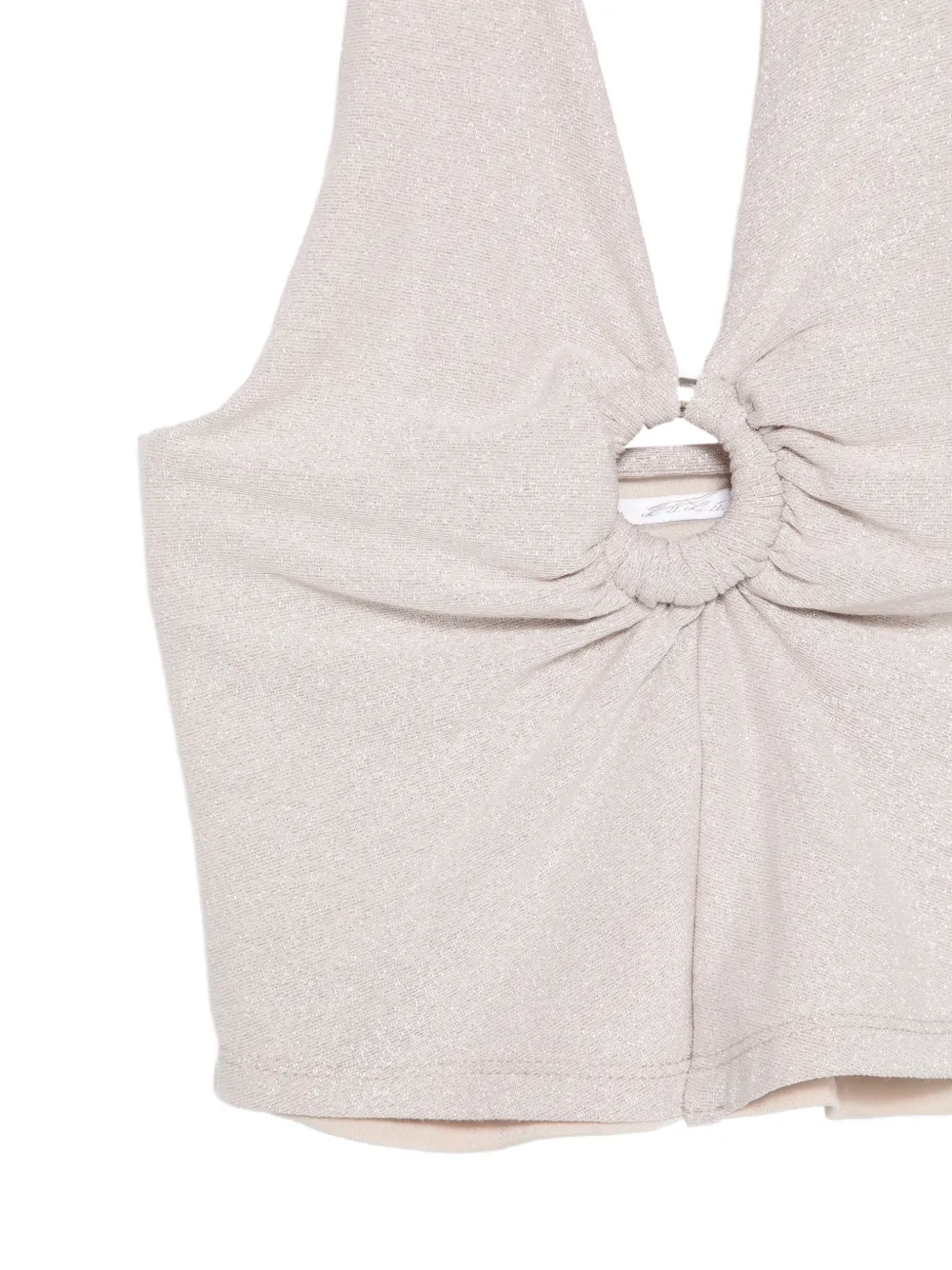  Miss Grant Kids Ring Halterneck Top - Neutrals 