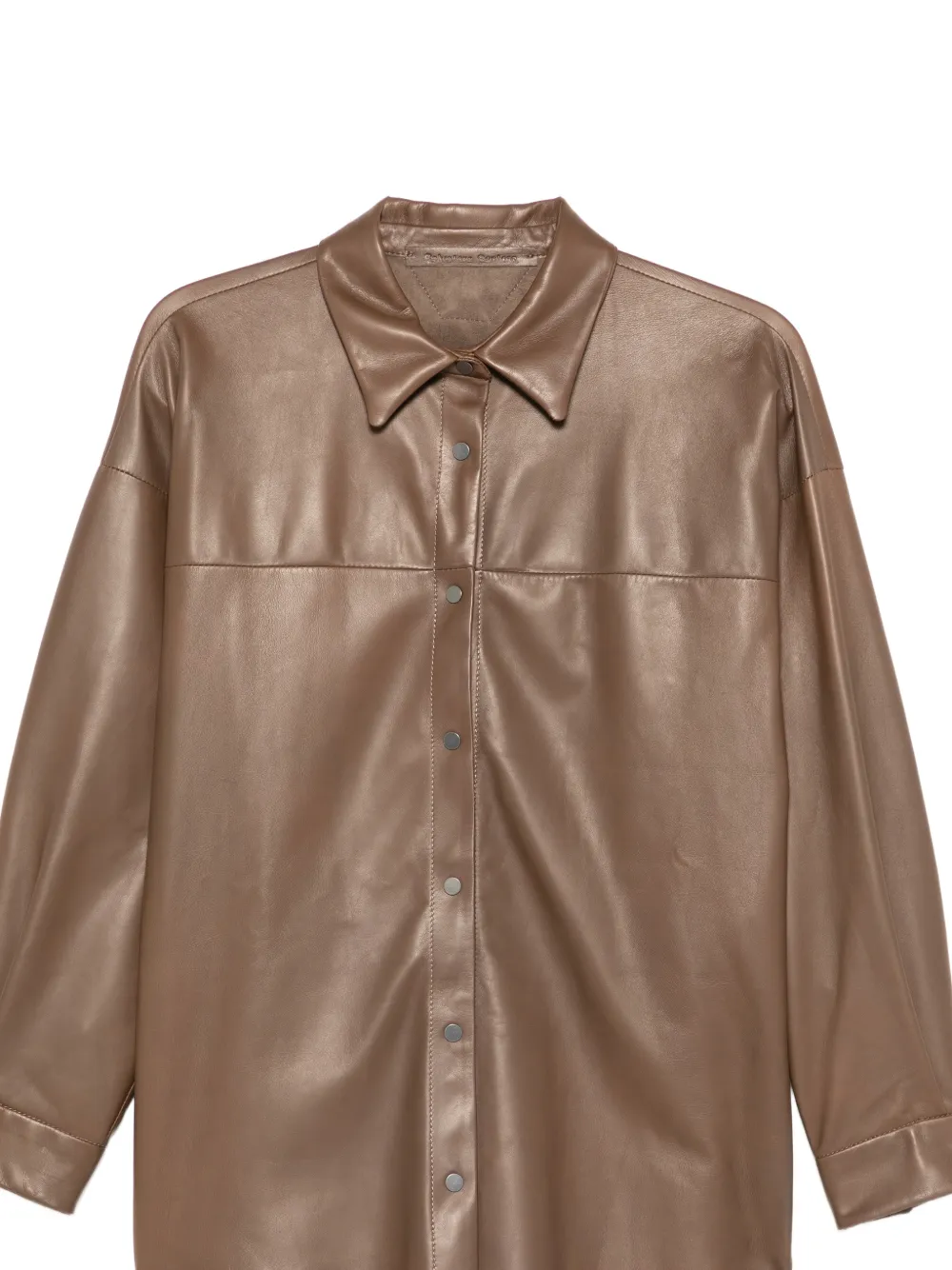 Buttonned Leather Jacket