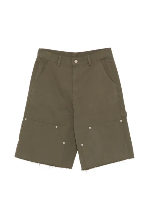 Halfboy shorts cargo con bordes deshilachados
