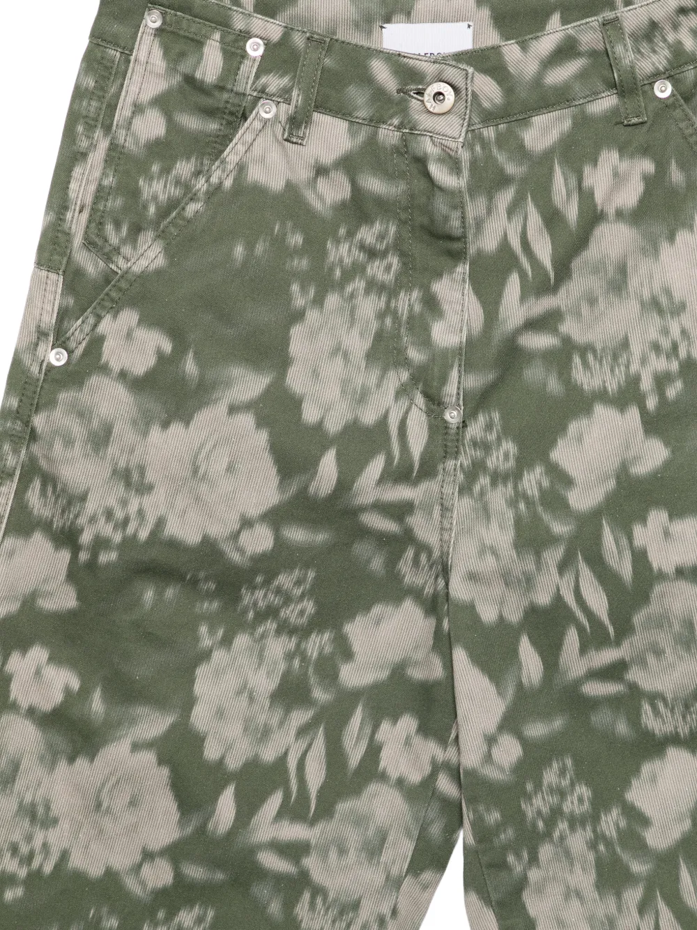  Halfboy Shorts A Fiori - Verde 