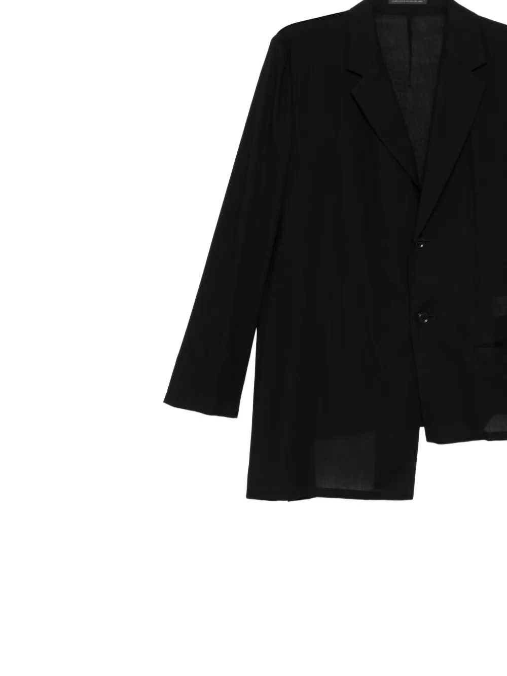  Y's Button Tailored Blazer - Black 