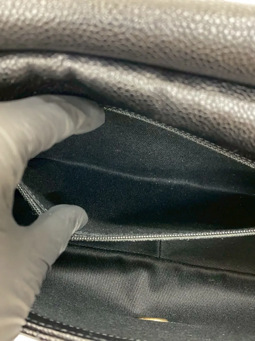 2016-2017 Cc Caviar Top Handle Flap Satchel