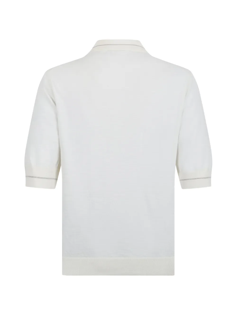  Gran Sasso Striped-trim Polo Shirt - Grey 