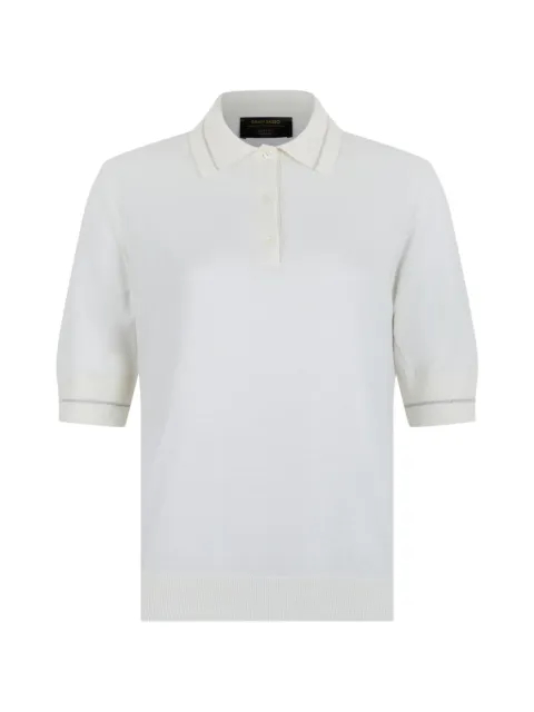 Gran Sasso striped-trim polo shirt