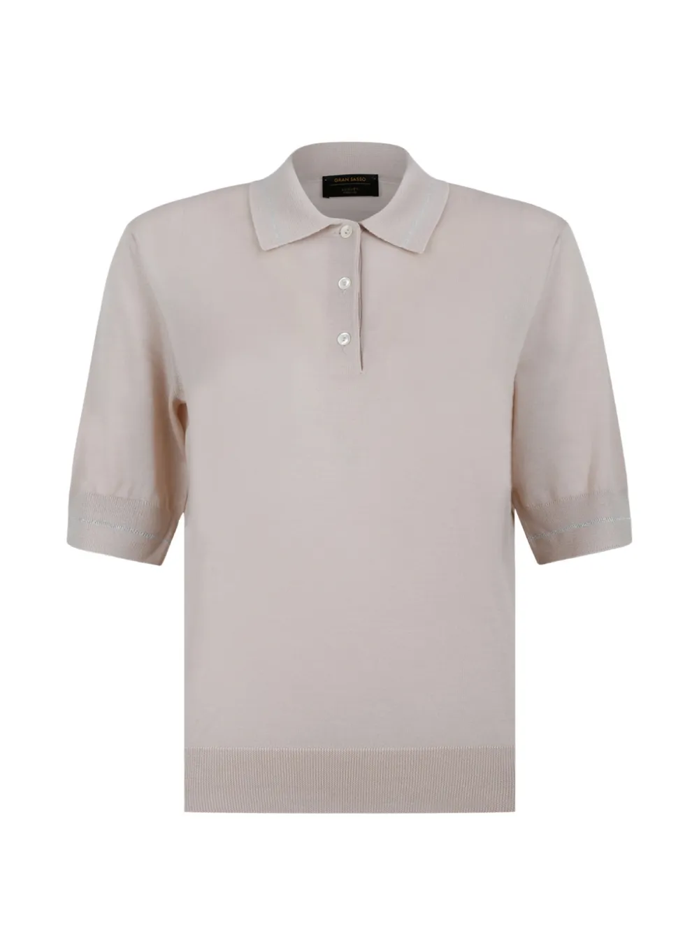 Gran Sasso button polo shirt - Nude