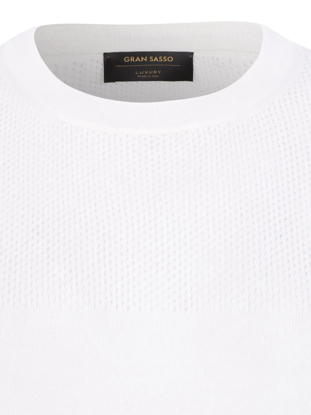  Gran Sasso Open Knit Sweater - White 