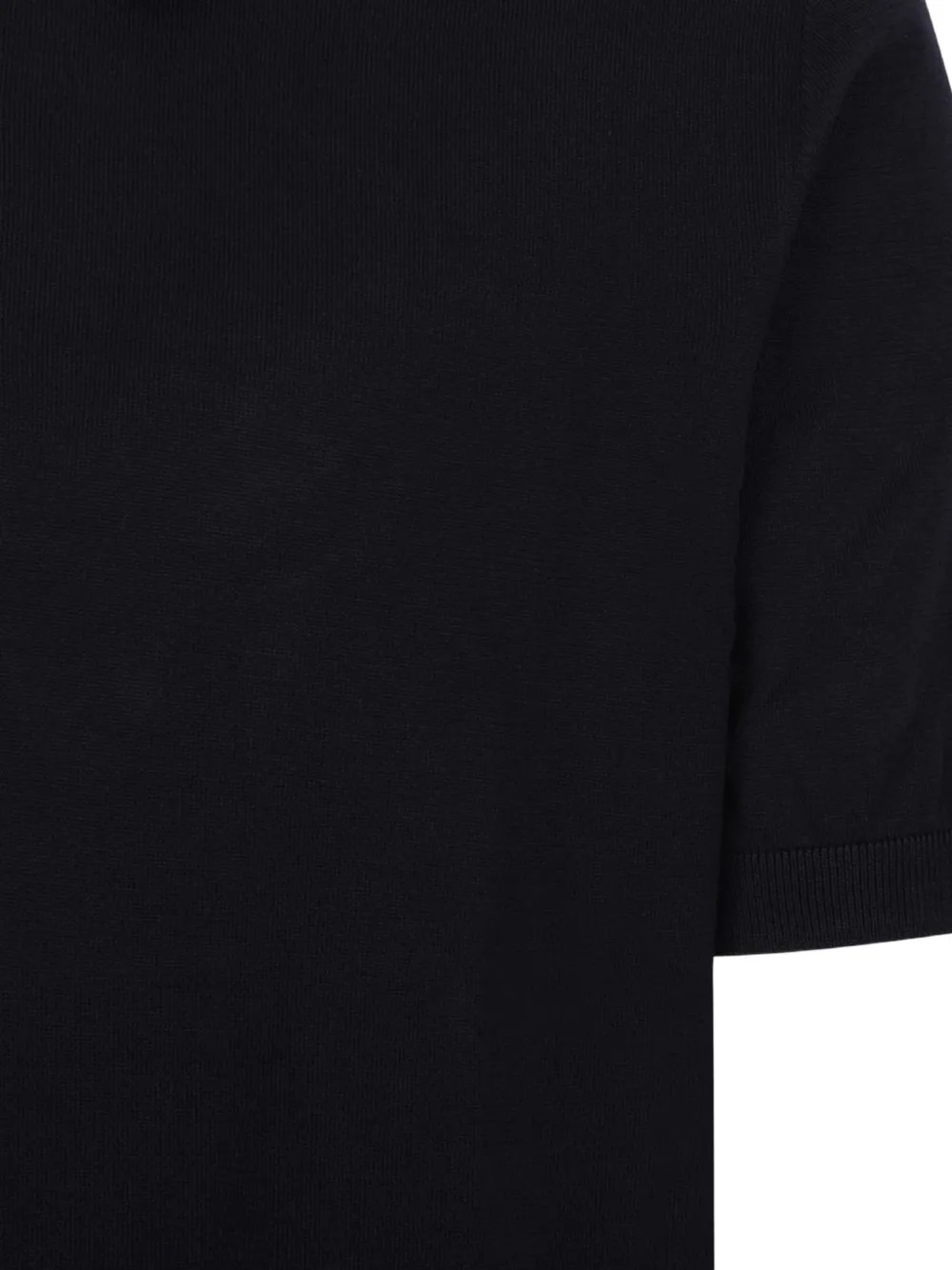 Short-Sleeve Button Polo Shirt